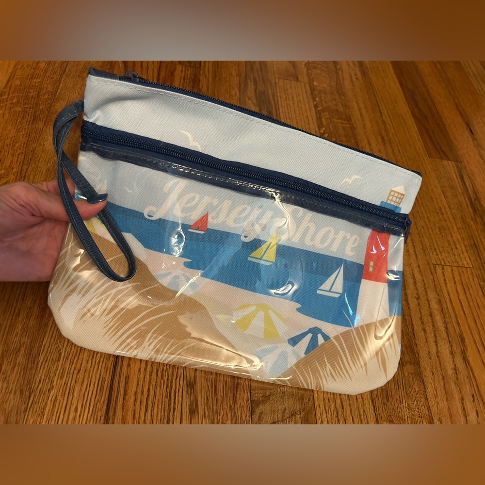 Jersey Shore Zipper Wristlet/Pouch